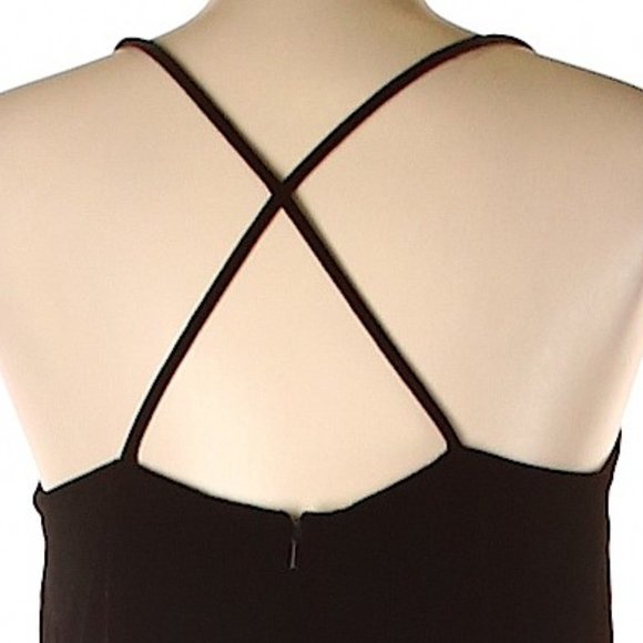 Express Black Velvet & Silk Maxi Dress - Picture 4 of 5